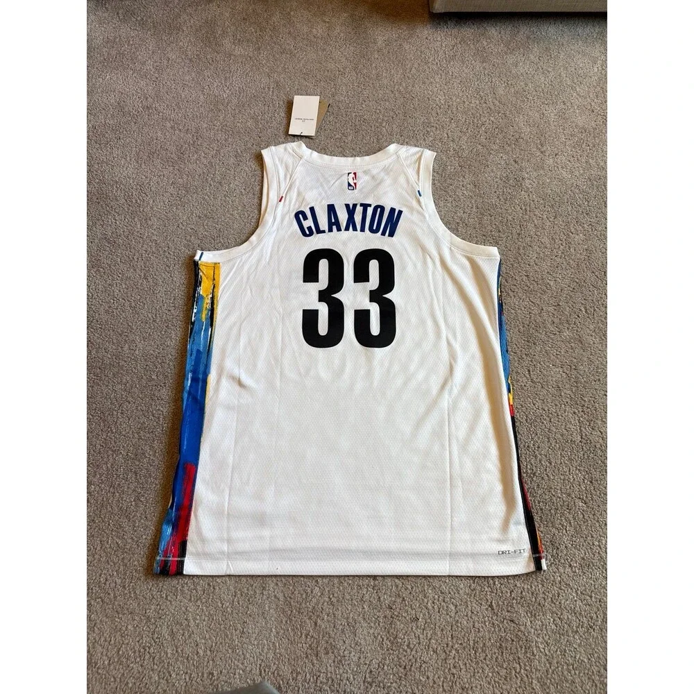 Nic Claxton Brooklyn Nets City Edition Nike NWT Men’s Basketball Jersey Size L